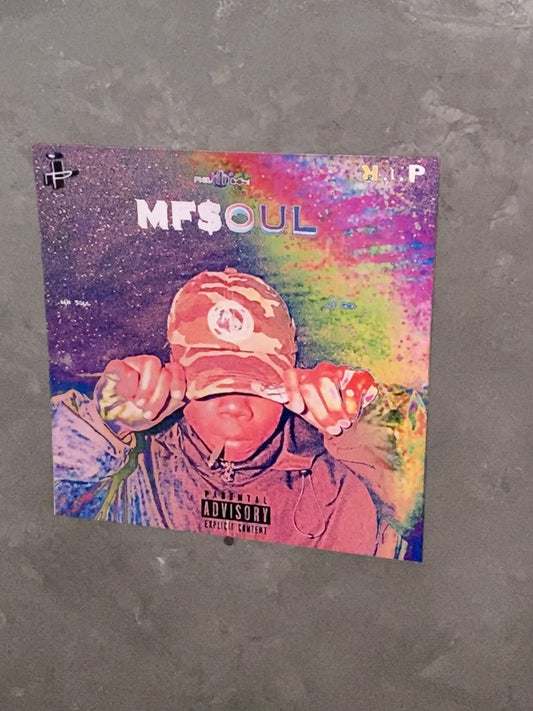 SIGNED  HOLOGRAPHIC "MF$OUL  POSTER